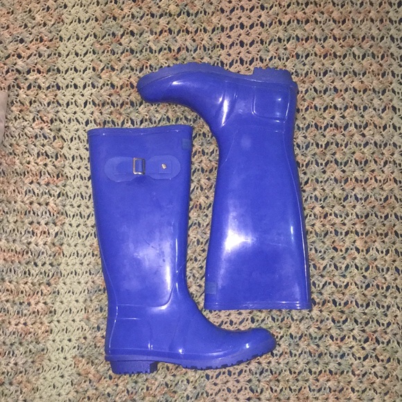 Seven7 Women’s Blue Rain Boots sz 9 - Picture 2 of 5